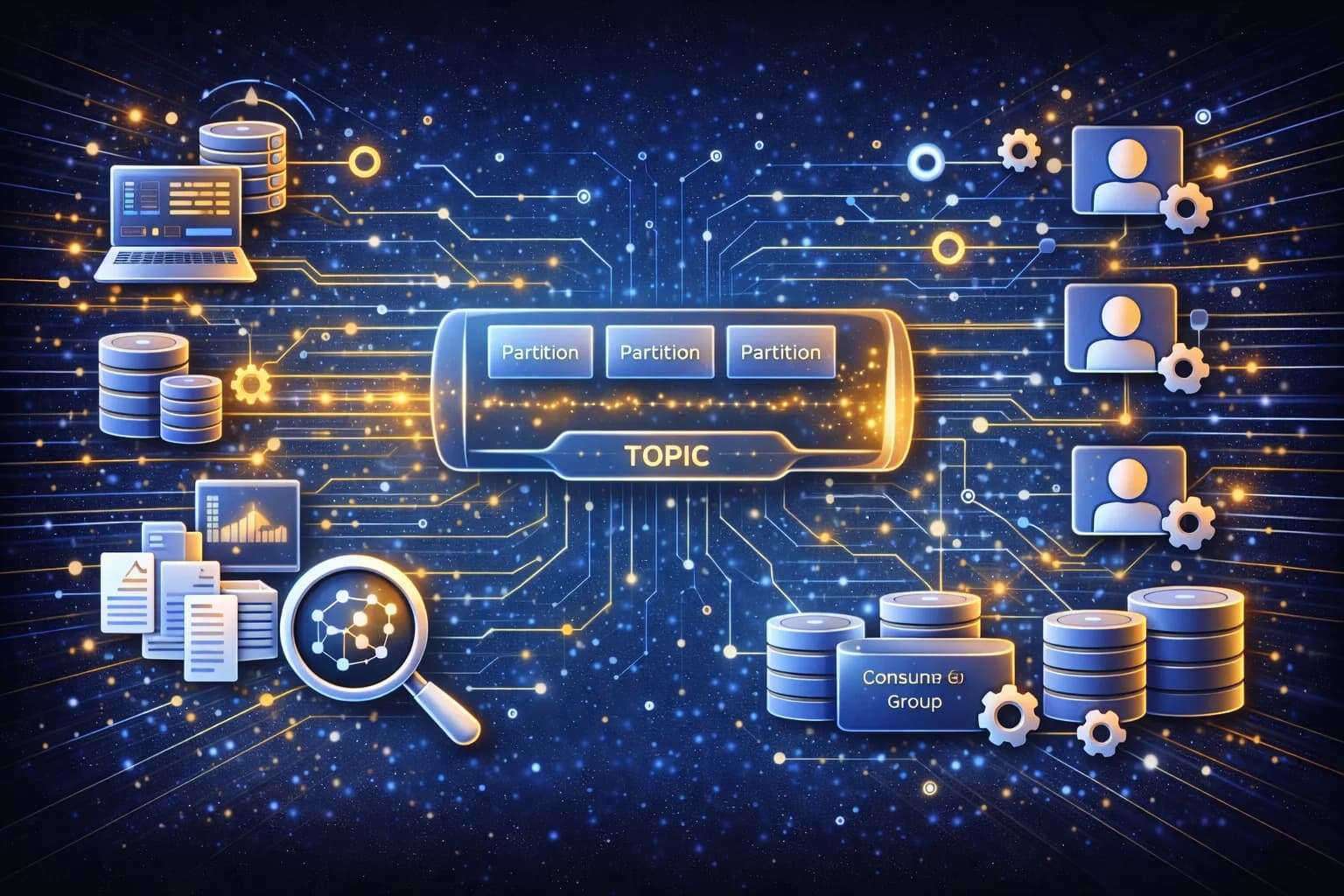 Imagen del curso Apache Kafka — Data Streaming: fundamentos, producers y consumers